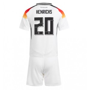 Fotbalové Dres Německo Benjamin Henrichs #20 Dětské Domácí Oblečení ME 2024 Krátký Rukáv (+ trenýrky)